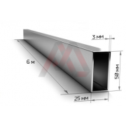 Труба профильная 50x25x3 мм Труба профильная 50x25x3 мм